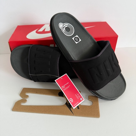 Nike Offcourt Men’s Slides Size M 9 / W 10 Anthracite/Black  BQ4639-003 - Picture 1 of 10